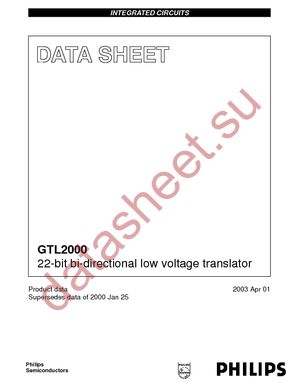 GTL2000DGG,112 datasheet  